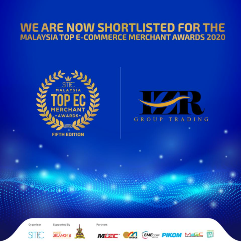 IZR Group Trading Disenarai untuk Malaysia Top E-Commerce Merchant Award 2020